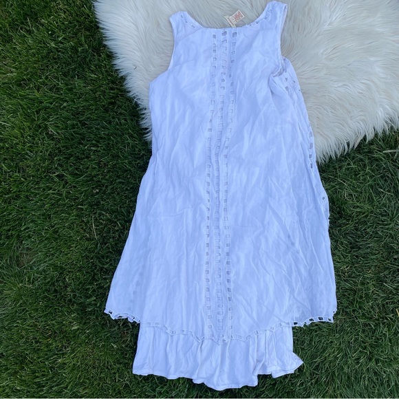 Sundance White Layered Ladder Eyelet Dress Embroidered small - Picture 5 of 6